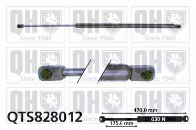 QUINTON HAZELL qts828012 -  Газовая пружина, крышка багажник